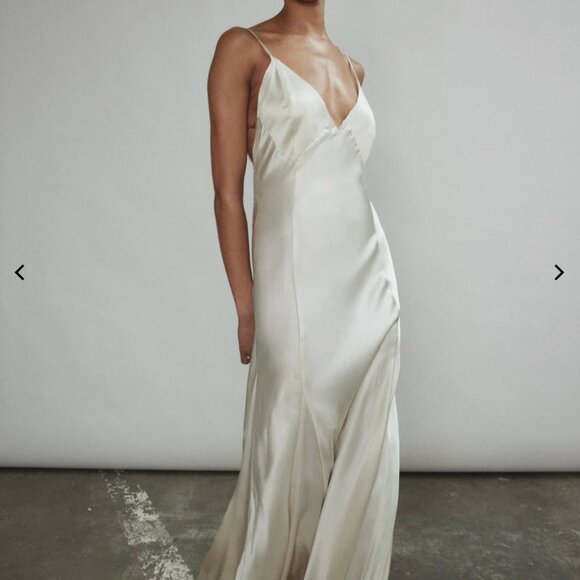 Simone Slip Dress - Ivory - Size M - PART OF SET - Picture 7 of 11